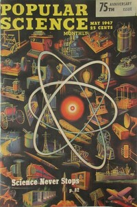 Popular Science May 1947 magazine back issue cover image