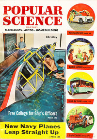 Popular Science May 1954 magazine back issue cover image