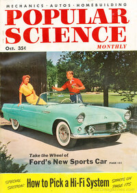Popular Science October 1954 magazine back issue cover image