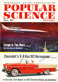 Popular Science November 1954 magazine back issue cover image