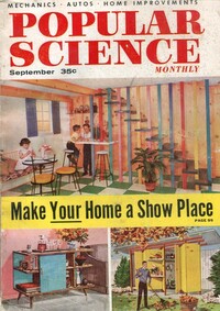 Popular Science September 1956 magazine back issue cover image