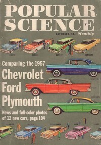 Popular Science November 1956 magazine back issue cover image