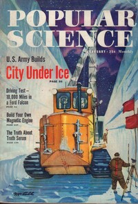 Popular Science February 1960 magazine back issue cover image