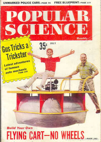 Popular Science July 1960 magazine back issue cover image