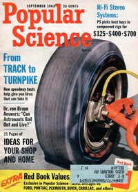Popular Science September 1963 Magazine Back Copies Magizines Mags