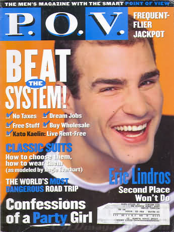 P.O.V. March 1998 magazine back issue P.O.V. magizine back copy 