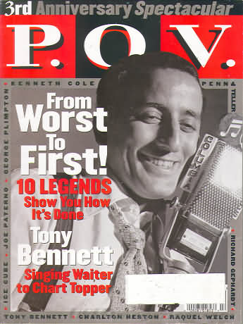 P.O.V. April 1998 magazine back issue P.O.V. magizine back copy 