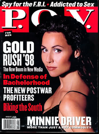 P.O.V. August 1998 magazine back issue P.O.V. magizine back copy 