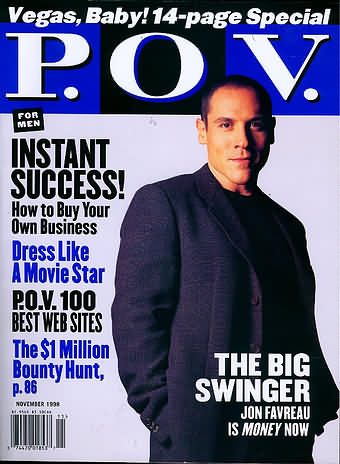 P.O.V. November 1998 magazine back issue P.O.V. magizine back copy 