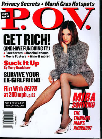 P.O.V. February 1999 magazine back issue P.O.V. magizine back copy 