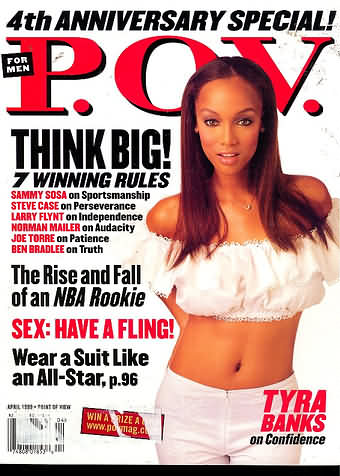 P.O.V. April 1999 magazine back issue P.O.V. magizine back copy 