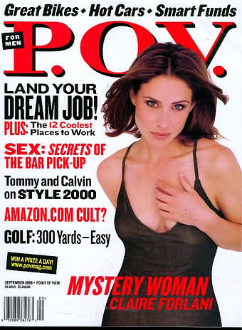 P.O.V. September 1999 magazine back issue P.O.V. magizine back copy 