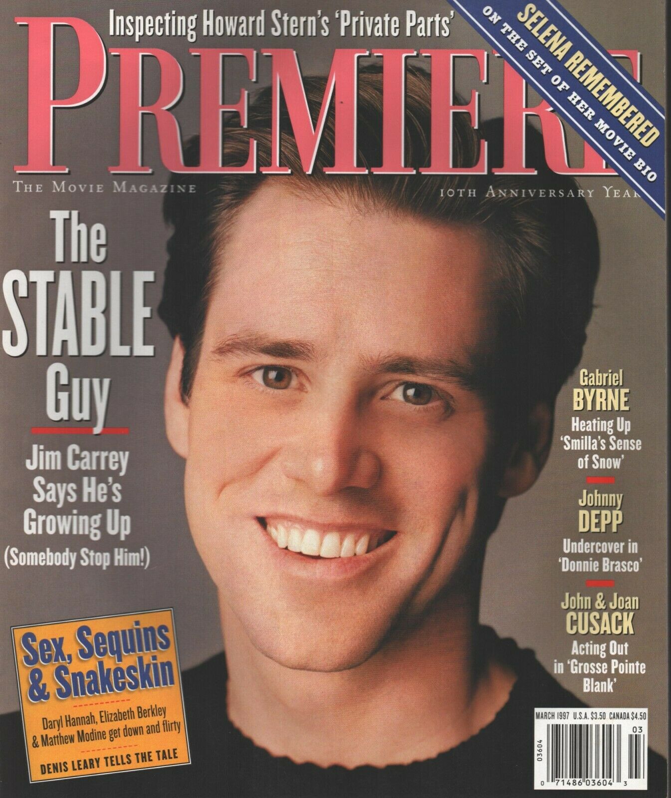 Premiere March 1997 magazine back issue Premiere magizine back copy 