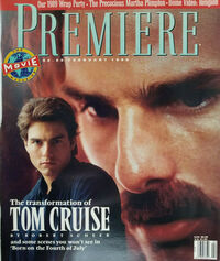 Tom Cruise magazine cover appearance Premiere February 1990