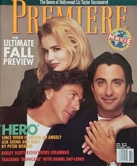 Premiere October 1992 magazine back issue