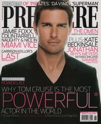 Tom Cruise magazine cover appearance Premiere June 2006