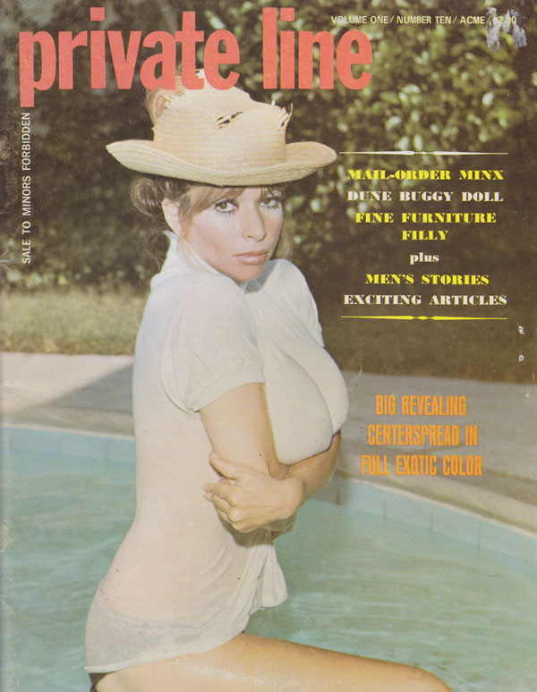 Private Line Vol. 1 # 10 magazine back issue Private Line magizine back copy private line magazine 1969 back issues full color centerfolds xxx erotic pictorials hot 60s babes na