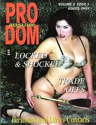 Pro Dom Vol. 2 # 3 magazine back issue Pro Dom magizine back copy 