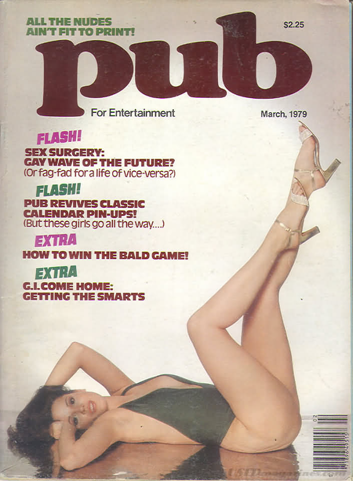 Pub March 1979 magazine back issue Pub magizine back copy 