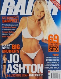 Ralph August 2003 Magazine Back Copies Magizines Mags