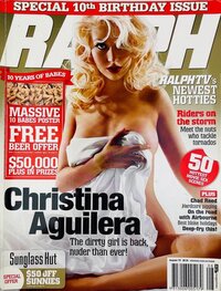 Christina Aguilera magazine cover appearance Ralph August 2007