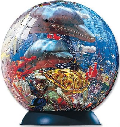 Ocean World Puzzle Ball 240 Piece Jigsaw Puzzle Made by Ravensbu Ocean World Puzzle Ball 240 Piece Jigsaw Puzzle Made by Ravensbu