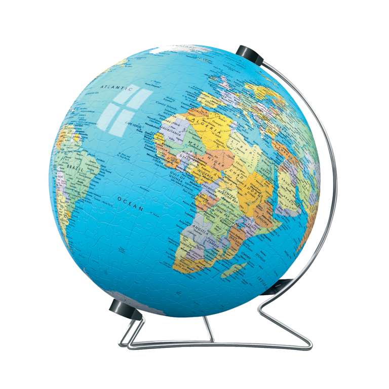 3d earth jigsaw puzzle ball of the planet earth 9 inch spherical globe showpiece collectable ball earth-puzzleball-display-stand