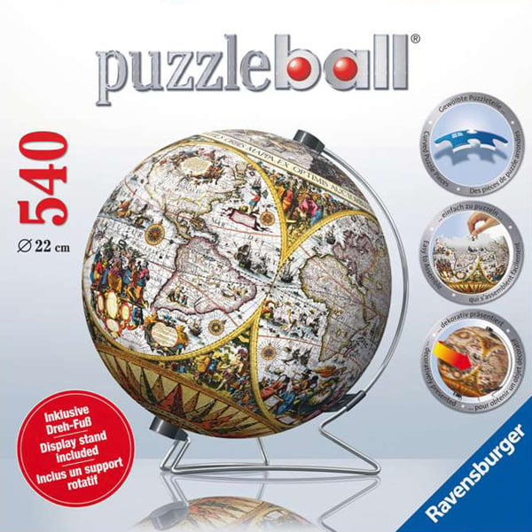 3d jigsaw puzzle ball of the ancient world globe planet earth 9 inch spherical globe showpiece colle ancient-world-map-stand