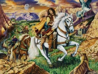Legend of Heroes fantasy art by Legacy of Runes Jigsaw Puzzle made by Ravensburgher