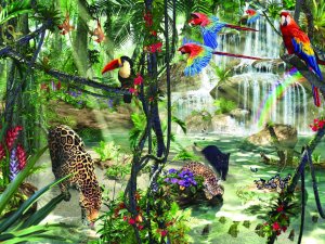 Ravesburger JigsawPuzzle 1000 pieces TropicalImpressions DavidPenfound beautiful colors 155088 tropicalimpressions1000