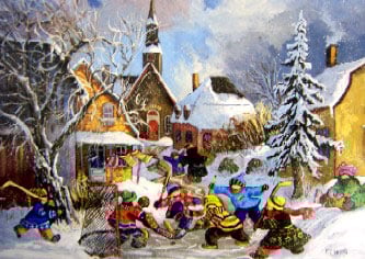 Pauline Paquin Canadian artist beautiful children images ravensburger Canadian Artists Collection