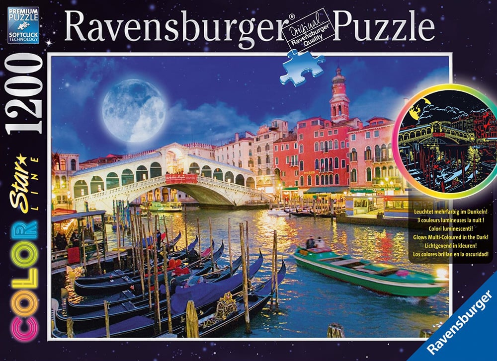 Ravesburger JigsawPuzzle 1200 pieces Color Starline puzzle DavidPenfound beautiful colors 161829 full-moon-venice