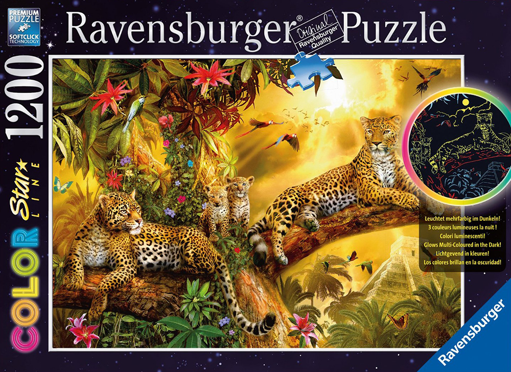 Golden Leopards Color Star Line Series, 1200 Piece Jigsaw Puzzle