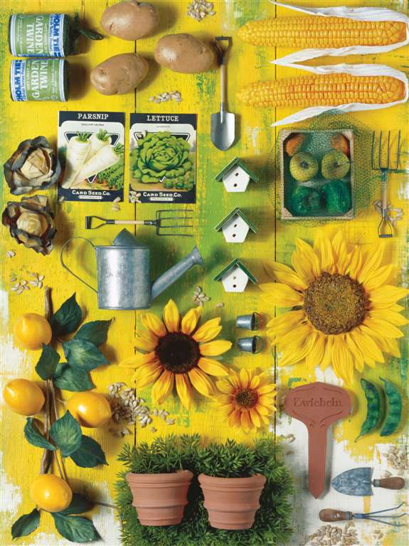 Jigsaw Puzzle 1500 pieces my garden by Andrea Tilk  manufactured by Ravensburger # 163953 my-garden