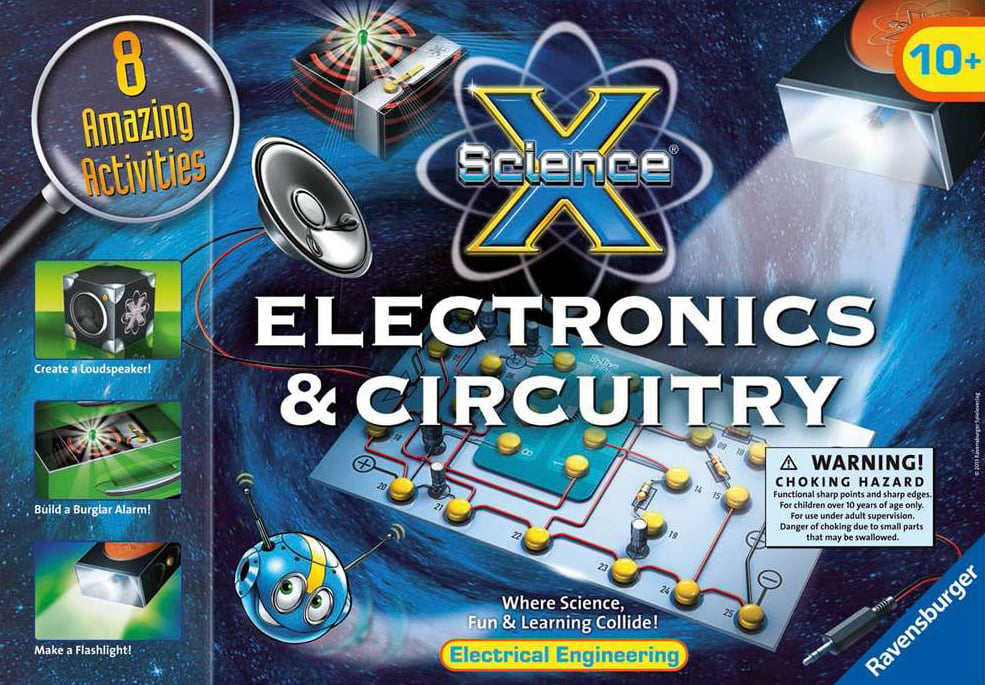 Electronics & Circuitry science activity with 8 amazing activities by ravensburger electronics-circuitry