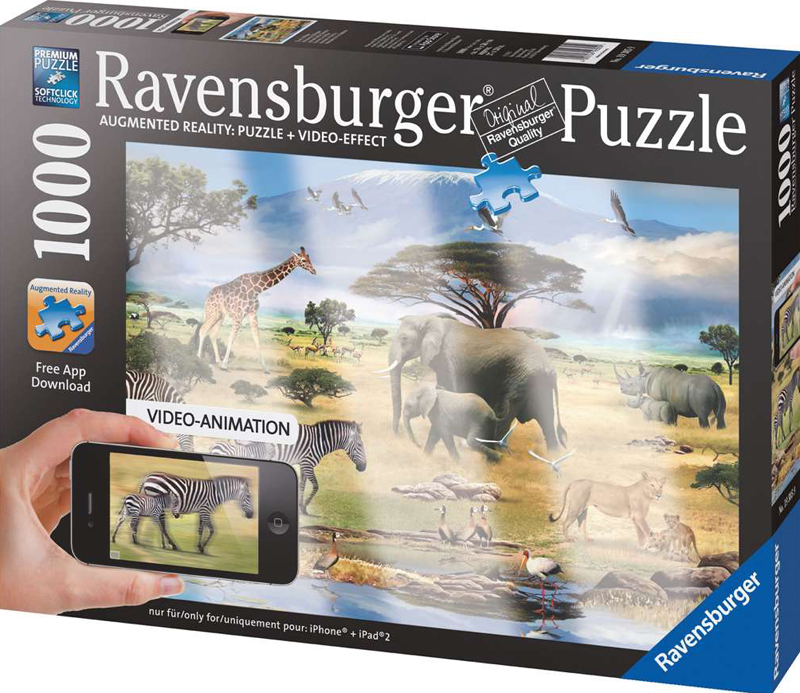 Ravesburger JigsawPuzzle 1000 pieces Animals of Africa painted by Howard Robinson beautiful colors 1 animals-of-africa