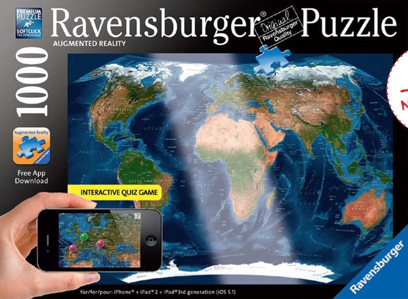 Ravensburger Jigsaw Puzzle Satellite World Map puzzel item 193081
