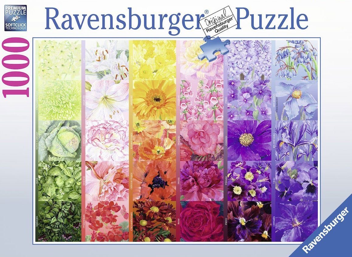 Anne Searle Flowery Palette 1000 Pieces Jigsaw Puzzle by Ravensburger Puzzles & Games # 192731 gardeners-palette