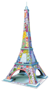 eiffel tower 3d jigsaw puzzle by ravensburger, 216 pieces, tula moon