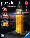 big ben night edition 3d puzzle by ravensburger, 3diemnsional jigsaw puzzle, 216 pieces Puzzle