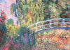 Claude Monet's Japanese Bridge Impressionist Art is transformed into a 1000 piece jigsaw puzzle