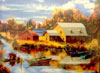 October Reflections 1000 Piece JigsawPuzzle painted by Andre Julien canadian painter Ravensburger