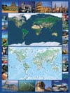 The Earth - Map & Satellite Photo, 1500 Piece Jigsaw Puzzle Made by Ravensburger