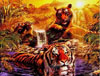 At The Water Hole 2 Tigers Jigsaw Puzzle 2000 Pieces by Ravensburger Puzzles # 166466