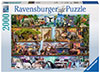 Wild Kingdom Shelves, 2000 Piece Jigsaw Puzzle Made by Ravensburger