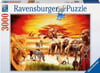 ravensburger jigsaw puzzle, 3000 pieces, painting of african savannah masai by carden design ravensb