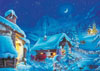 Gerold Como Artist winter wonderland christmas santa's sleigh reindeer grazing ravenbsurger JigsawPu Puzzle
