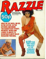 Razzle Vol. 1 # 1 magazine back issue Razzle magizine back copy Razzle Vol. 1 # 1 British pornographic Magazine Back Issue Published by Paul Raymond Publications and Founded in 1983. Girls In The Bath, On Ice, In The Office.