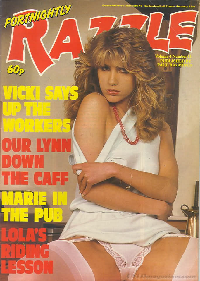 Razzle Vol. 4 # 11 magazine back issue Razzle magizine back copy Razzle Vol. 4 # 11 British pornographic Magazine Back Issue Published by Paul Raymond Publications and Founded in 1983. Vicki Says Up The Workers.