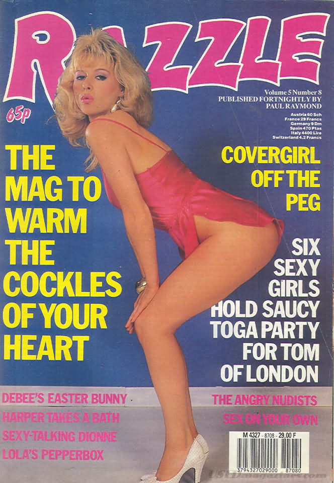Razzle Vol. 5 # 8 magazine back issue Razzle magizine back copy Razzle Vol. 5 # 8 British pornographic Magazine Back Issue Published by Paul Raymond Publications and Founded in 1983. The Mag To Warm The Cockles Of Your Heart.